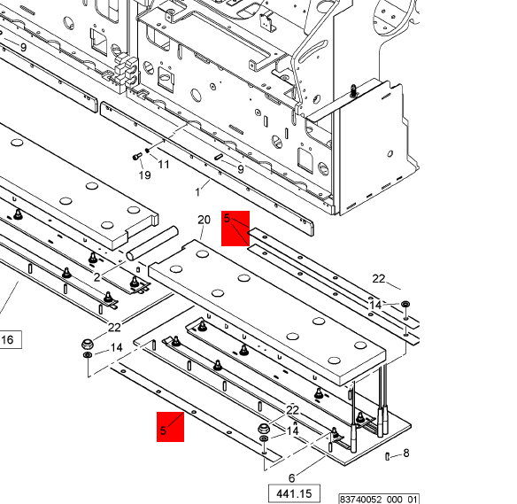 BOMAG insulator material part number D2470197