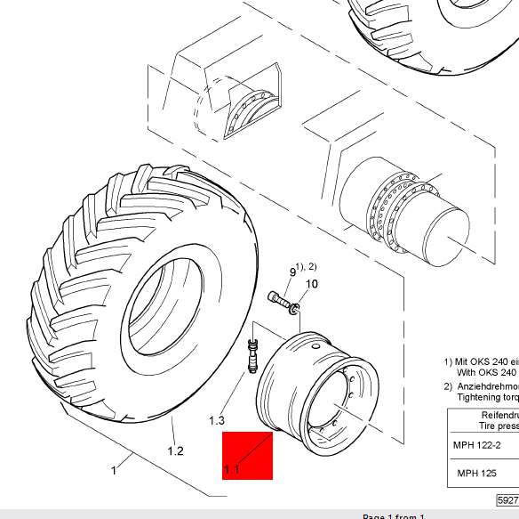 BOMAG wheel hub assembly part number 06705065