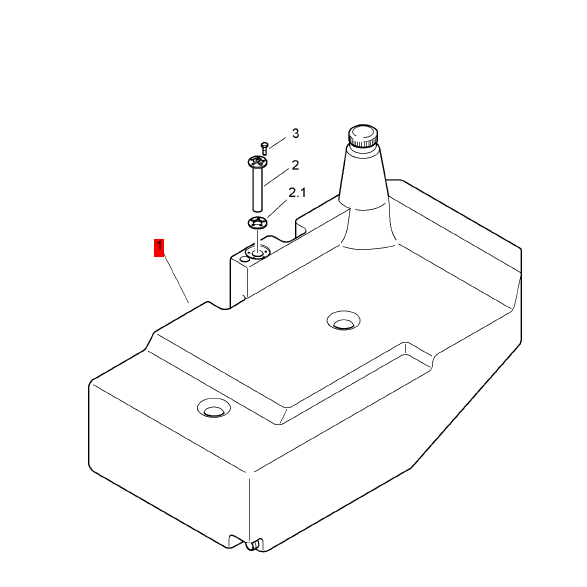 BOMAG diesel tank part number 83211942