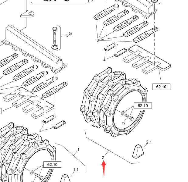 BOMAG wheel part number 57003847