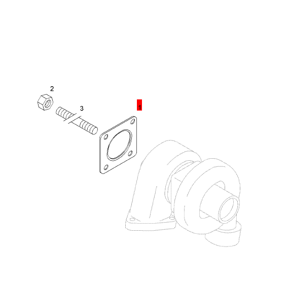 BOMAG turbocharger pad part number 05716797