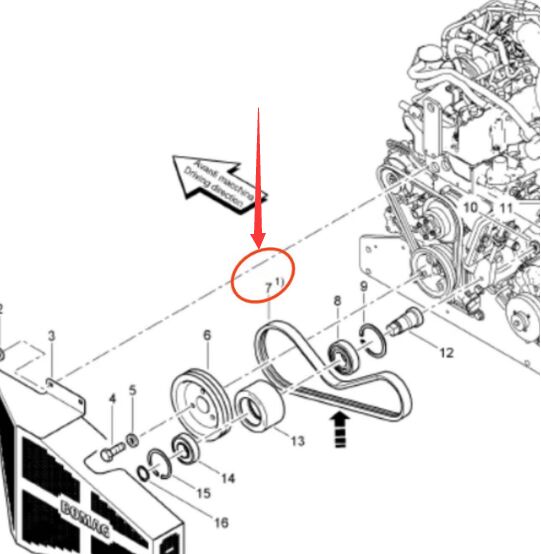 BOMAG Drive Belt Part Number 06312334
