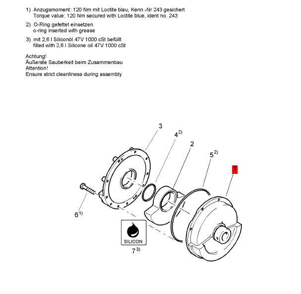 BOMAG vibrator housing part number 58010611