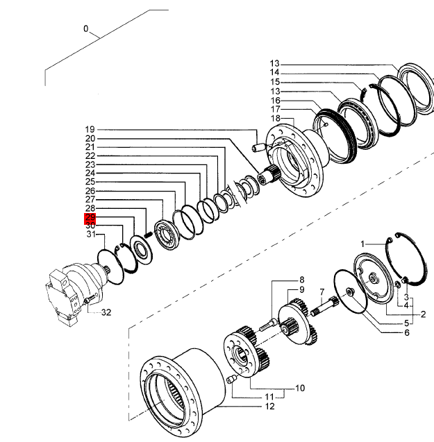 BOMAG reducer thrust disc part number 05902374