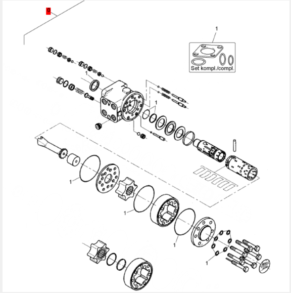 BOMAG steering gear assembly part number 330160041