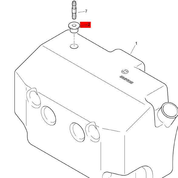 BOMAG connecting pipe part number 05825007