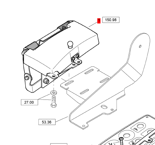 BOMAG right side protection Assembly part number 58203395