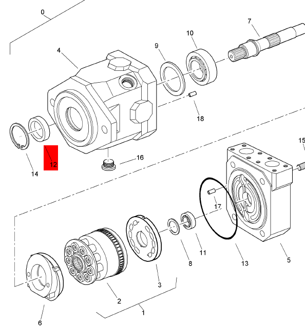 BOMAG hydraulic motor oil seal part number 05985577