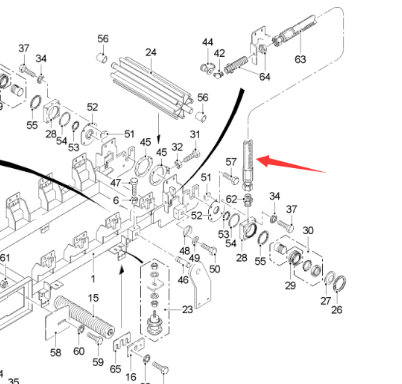 WIRTGEN hydraulic hose part number 92442