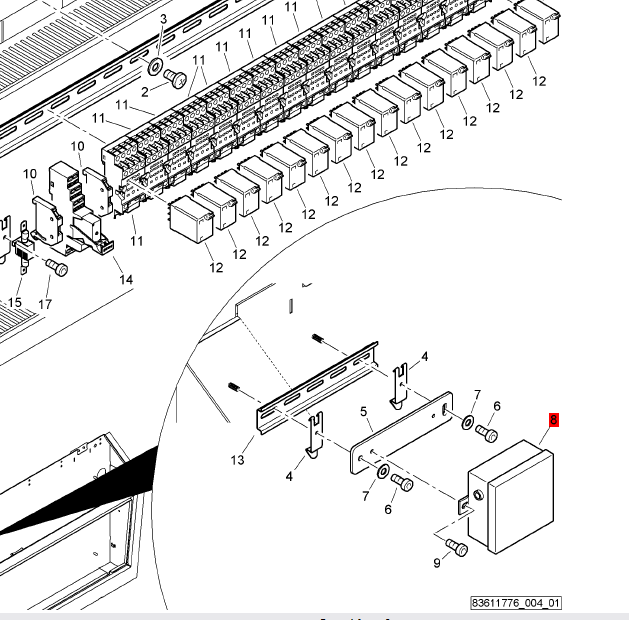 BOMAG Closing Device Part Number 425030048