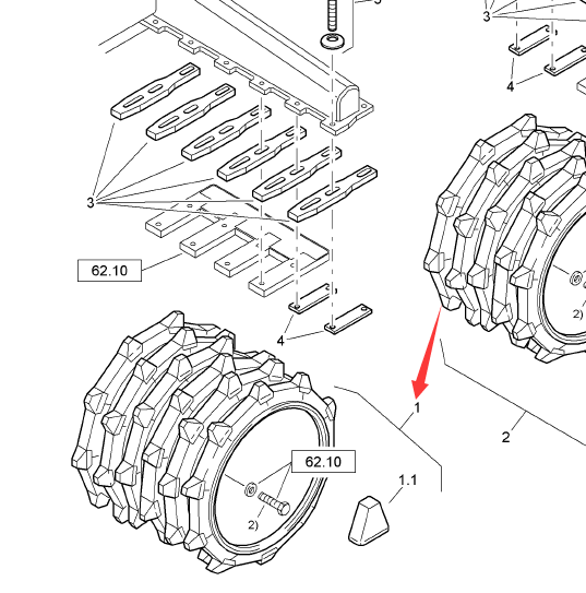 BOMAG Wheel Part Number 57003846
