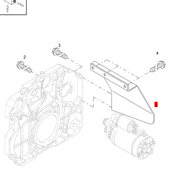 BOMAG starter cover part number 05716858
