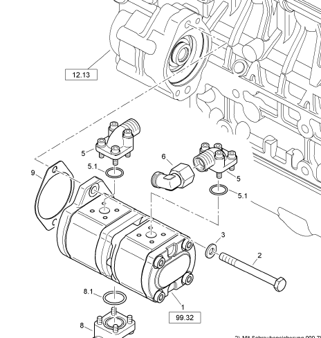 BOMAG dual gear pump part number 05813299