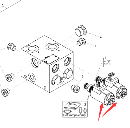 BOMAG vibration solenoid valve part number 05887658