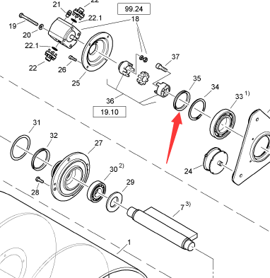 BOMAG Vibration V-Ring Part Number 06235285