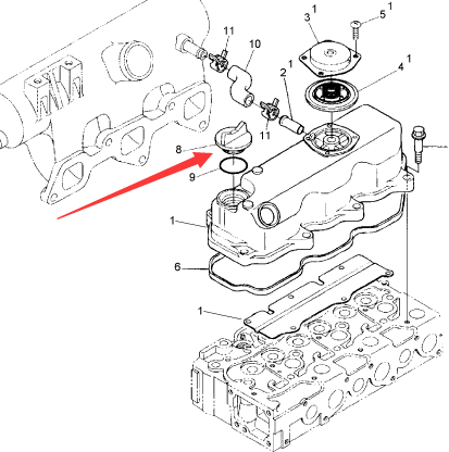 BOMAG oil cap part number 05743451
