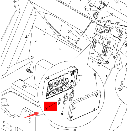 BOMAG insurance piece part number 05751257