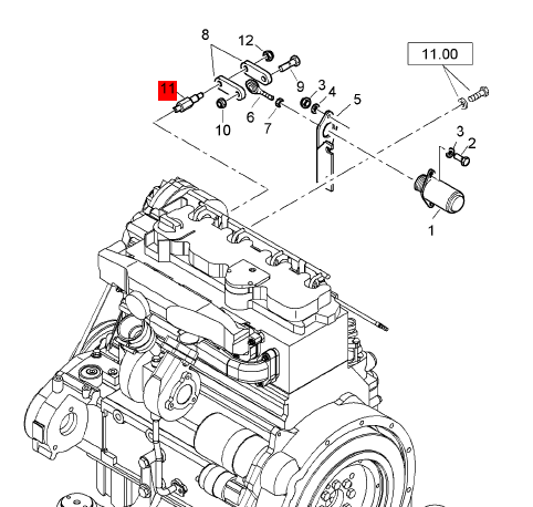 BOMAG Wheel Axle/Pin Part Number 58180336