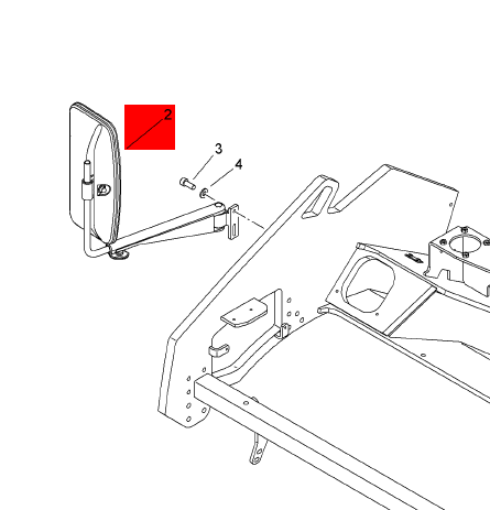 BOMAG reversing mirror part number 05571587