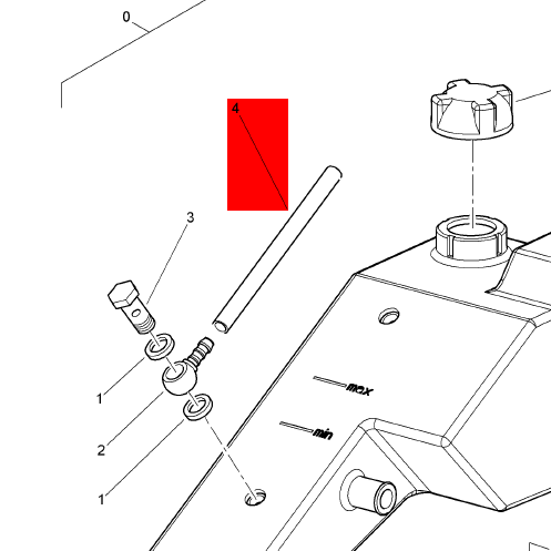 BOMAG identification tube part number 06550096