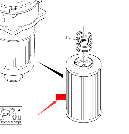 BOMAG liquid filter part number 330183809
