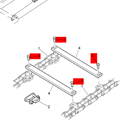 BOMAG scraper pin part number D2143035