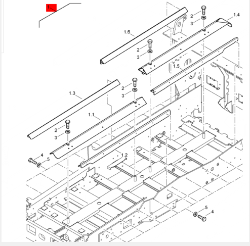 BOMAG Scraper Chain Protection Repair Kit Part Number 89220261