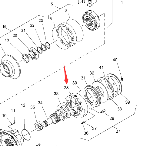 BOMAG brake housing part number 05814877