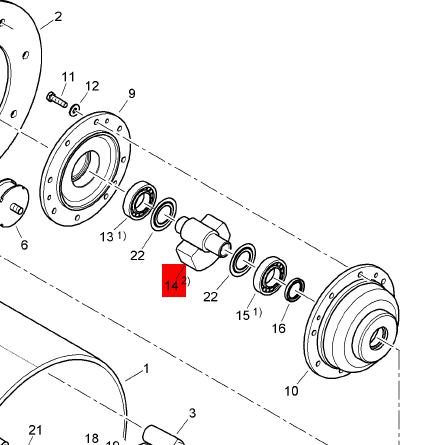 BOMAG vibration swing block part number 46230203