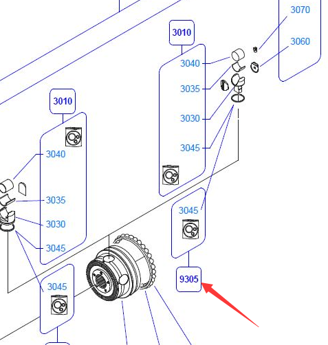 BOMAG piston ring repair kit part number 0581629307