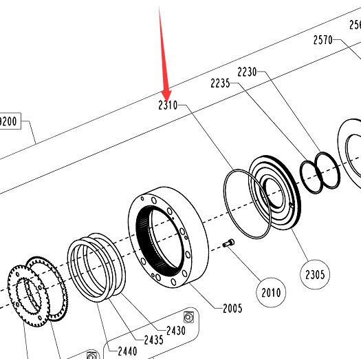 BOMAG O-ring part number 05805079