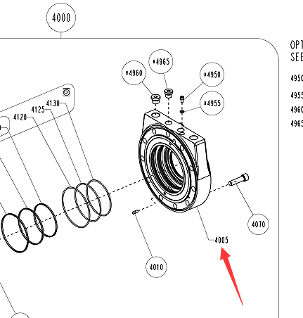 BOMAG distribution housing part number 05918603