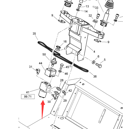  BOMAG steering gear part number 05902308