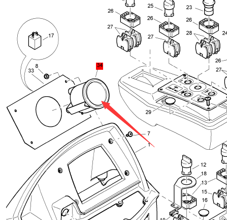 BOMAG monitoring module part number 05750449