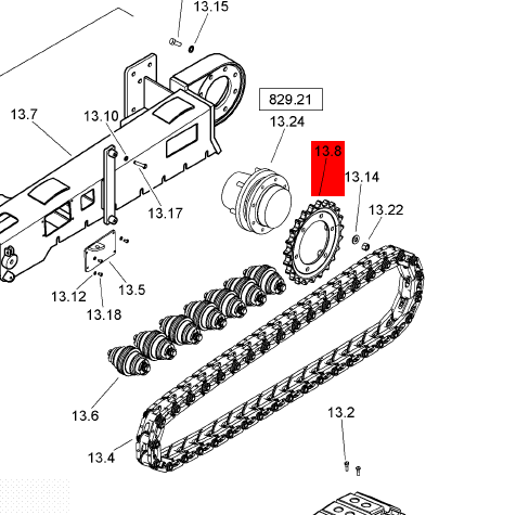 BOMAG Drive Gear Part Number 309959043