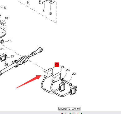 BOMAG gear position sensor part number 05566178