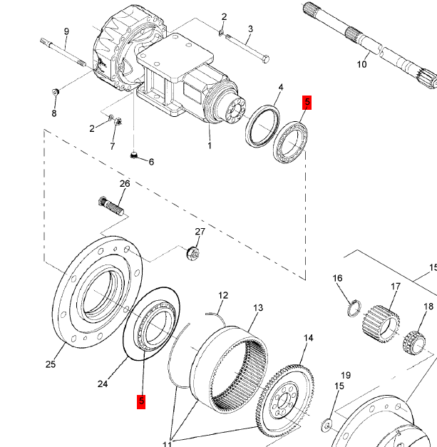 BOMAG Rear Axle Bearing Part Number 05585966