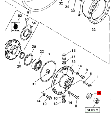 BOMAG oil seal part number 09313317