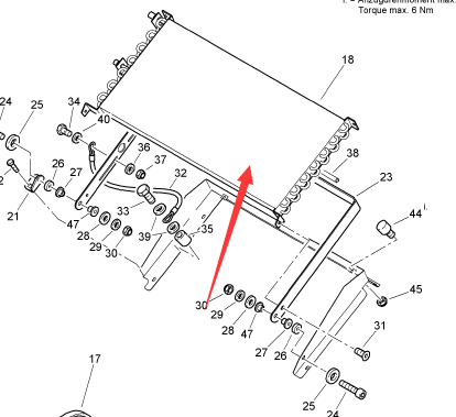 BOMAG air conditioner condenser part number 05579263