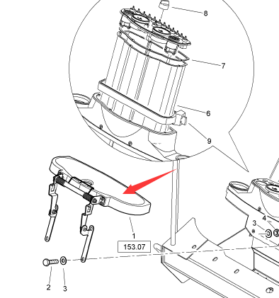 BOMAG instrument cover part number 92001663