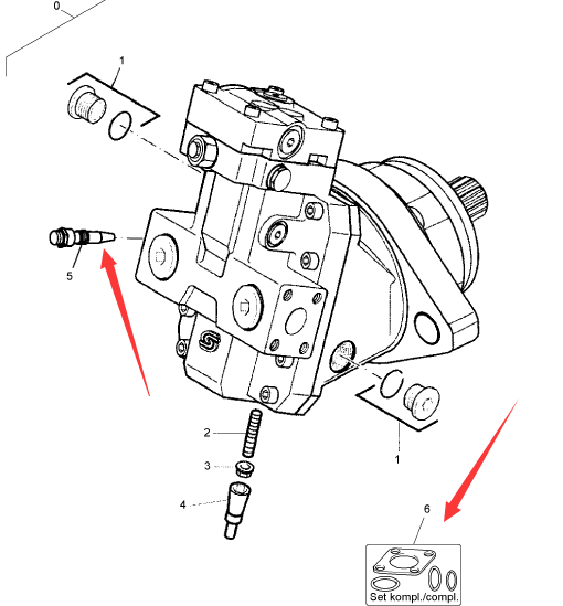 BOMAG walking motor part number 05817094