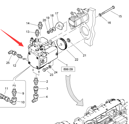 BOMAG walking pump part number 05802638