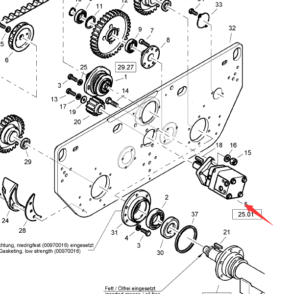 BOMAG walking motor part number 05810119