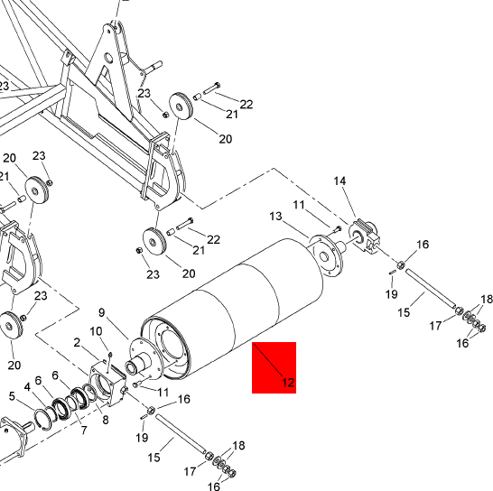 BOMAG Drive Roller Part Number D2295005