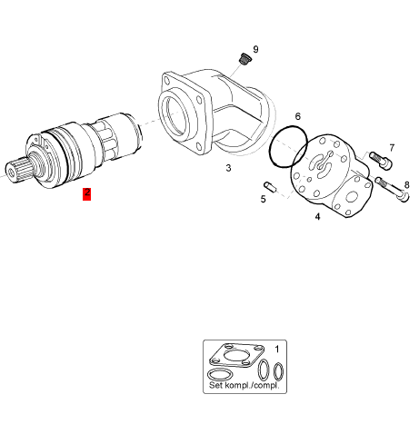 BOMAG vibration motor part number 05802587