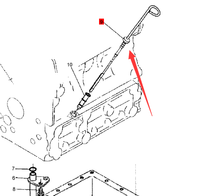 BOMAG oil dipstick part number 05742585