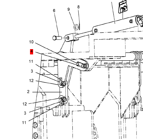 BOMAG Wheel Axle/Pin Part Number D2324124