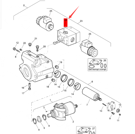 BOMAG variable valve block part number 05813246