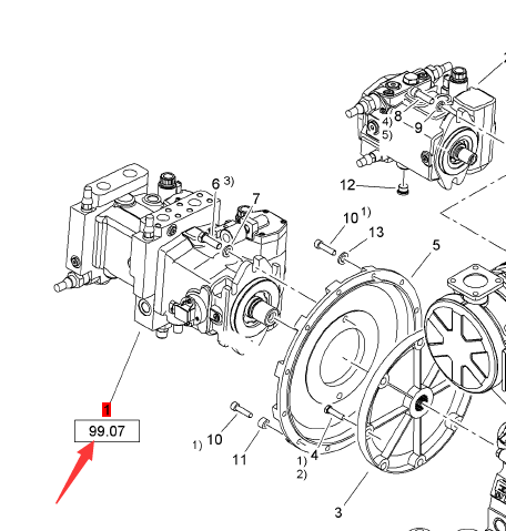 BOMAG dual plunger pump part number 05802651