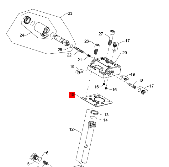 BOMAG motor gasket part number 05012455